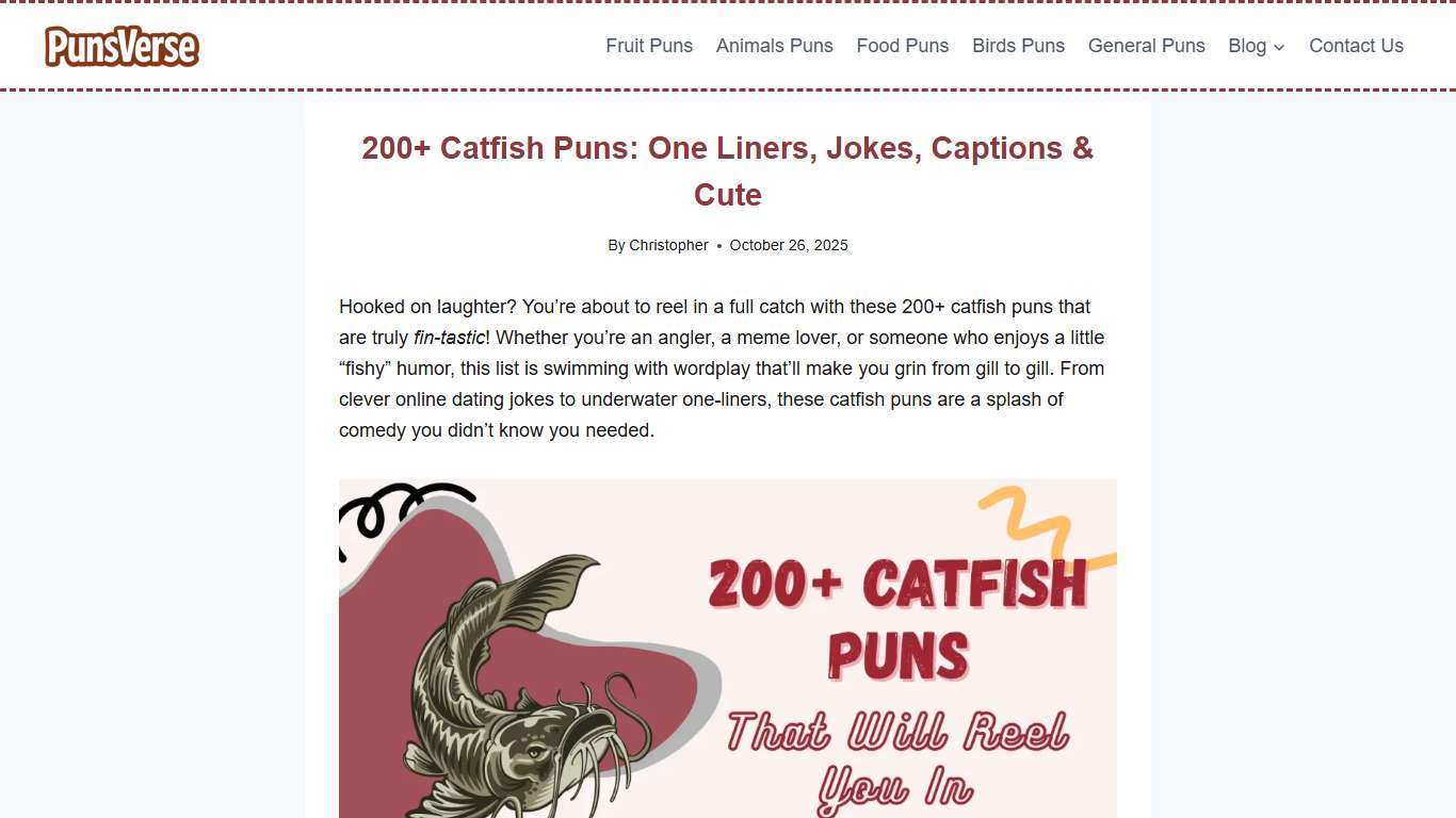 200+ Catfish Puns: One Liners, Jokes, Captions & Cute